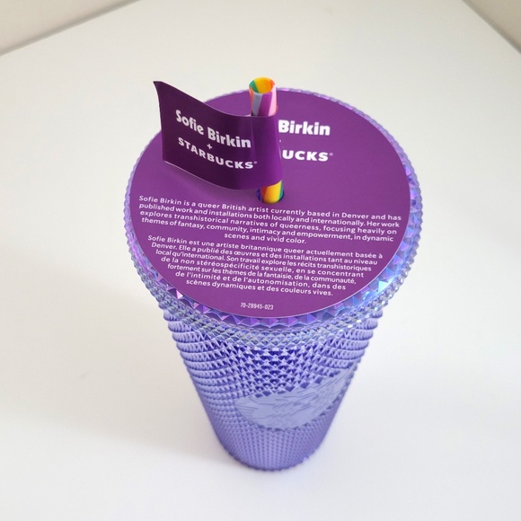 Starbucks Summer 2024 Sofie Birkin Rainbow Pride Studded Tumbler Venti 24oz Cup - Picture 4 of 5